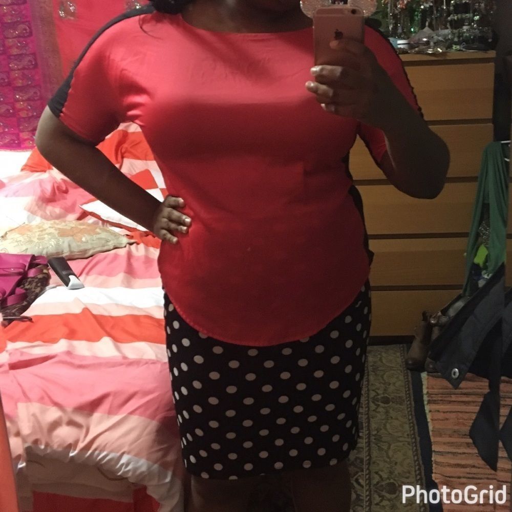 Worthington Coral & Black Top Sz XL - Picture 3 of 3